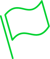 ikoni vihreä lippu